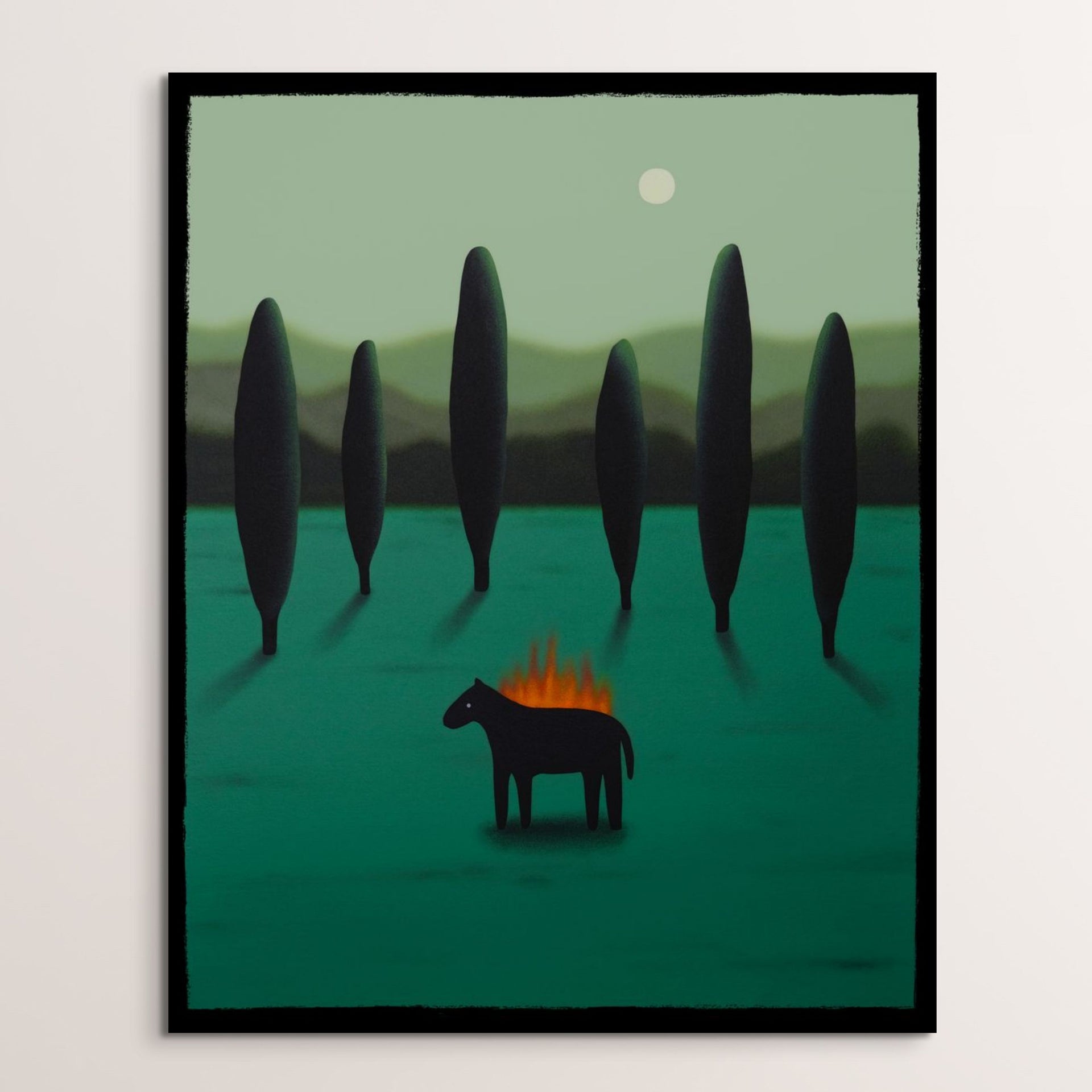 'Attention Seeking Horse' - giclée fine art print
