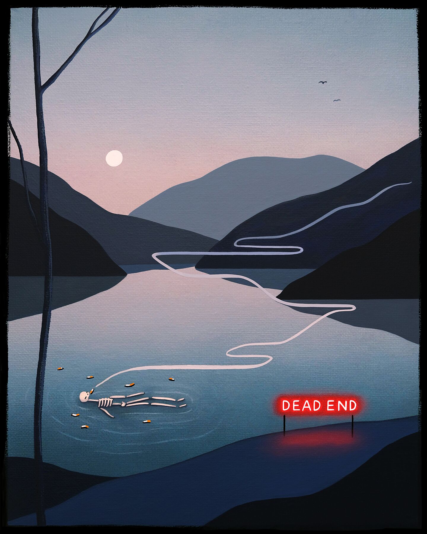 D Float 'He Didn't Think He'd Float' - giclée fine art print – smallwhitemonster