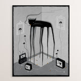 'Nothing On TV' - giclée fine art print