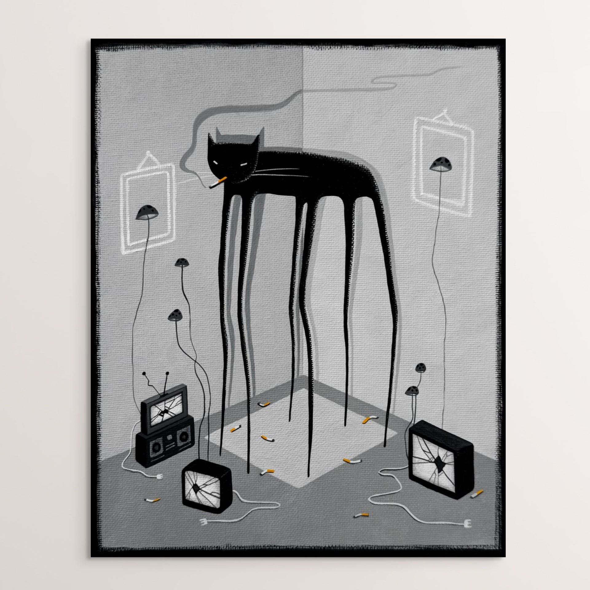 'Nothing On TV' - giclée fine art print (16in x 20in)